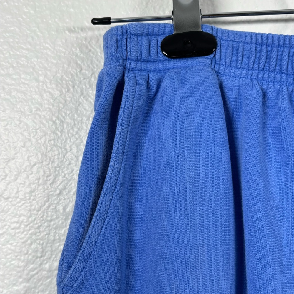 Blue Elastic Waist Easy Pants